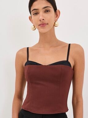Reformation Melanie Top - Burgundy